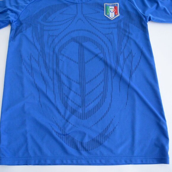 Vintage Italia Blue Home Gli Azzurri Fifa Figc Soccer Football Jersey Medium - Picture 8 of 8